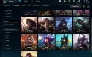 Conta bronze 3 com 101 skins e 150 champs (criada em 2012)