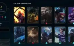conta de lol,lvl 97,310 reais gastos
