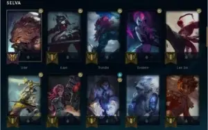 conta de lol,lvl 97,310 reais gastos