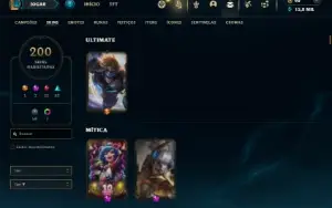 Prata 4 com TODOS os champs e 200 Skins ( Nivel 693 )