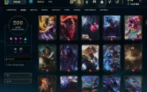 Prata 4 com TODOS os champs e 200 Skins ( Nivel 693 )