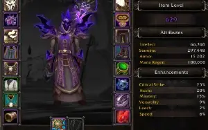 Conta no world of warcraft com mais de 25 mil conquistas.
