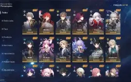 Conta Honkai Star Rail - Diversos 5 estrelas