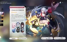 Conta Honkai Star Rail - Diversos 5 estrelas