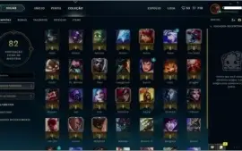 Conta de Gold 5, MMR normal, Honra 2, 54 Champs, Varias Skin