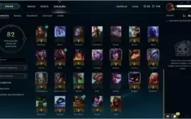 Conta de Gold 5, MMR normal, Honra 2, 54 Champs, Varias Skin