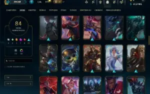 Diamante 1 com TODOS os Champs e 84 Skins ( 75 PDL )