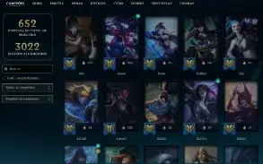 Platina 1 com TODOS os champs e 383 Skins ( MONO ADC )