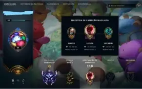 CONTA DIAMANTE 4 LOL