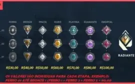 Elojoob Ferro ao Diamante !! 100% de Avaliação positiva