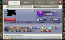 Conta Clash of Clans CV 9 semi full