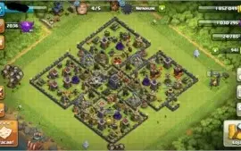 Conta Clash of Clans CV 9 semi full