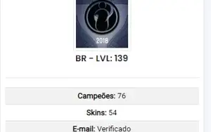 Conta GOLD2, EX platina.