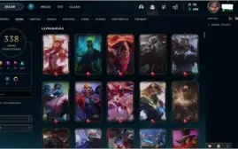 Conta League of Legends nivel 206|1521EL|331skins|604icones