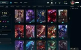 Conta League of Legends nivel 206|1521EL|331skins|604icones