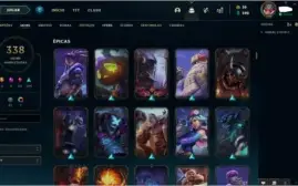 Conta League of Legends nivel 206|1521EL|331skins|604icones