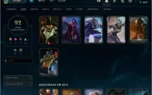 conta lol Skin e icones de 2013 (raros e full champ)