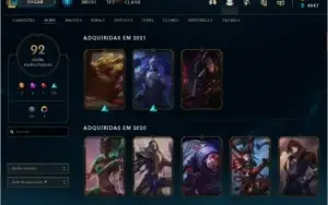 conta lol Skin e icones de 2013 (raros e full champ)