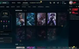 Conta platina 4  136 skins imperdível