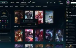 CONTA PRATA 2 COM 111 CAMPEOES E 64 SKINS