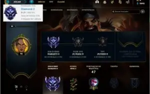 Conta DIAMANTE 2 com 4 skins e 26 champs