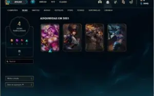 Conta DIAMANTE 2 com 4 skins e 26 champs