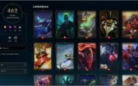 Conta league of legends 462 skins