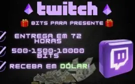 🥇Twitch Bits de PRESENTE | 500 | 1500 | 10000