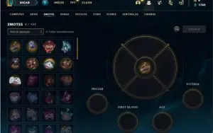 Conta ouro 1 com 24 Champs e 1 skin + 1 Fragmento Ultimate