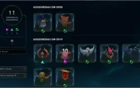 Conta de League Of Legends com 26 skins, nivel 140