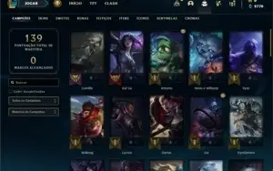 Conta bronze 1 com 60 Champs e 17 Skins