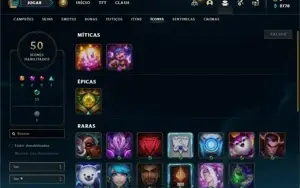 Conta bronze 1 com 60 Champs e 17 Skins