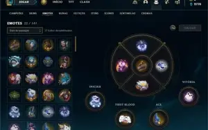 Conta bronze 1 com 60 Champs e 17 Skins