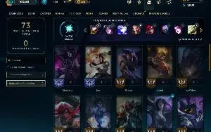 Platina 1 com 35 Champs e 4 Skins +9 Fragmentos