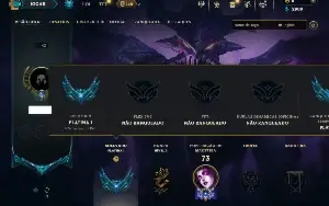 Platina 1 com 35 Champs e 4 Skins +9 Fragmentos