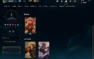 Platina 1 com 35 Champs e 4 Skins +9 Fragmentos