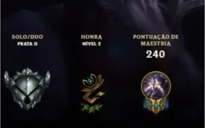 Conta lol intermediária
