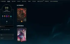 1817 Rp - 14,5K Ea - 29 Skins - Unranked - Riot Kayle