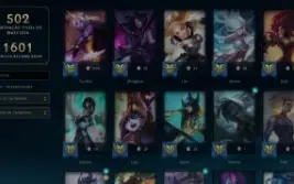 Conta LOL lvl 613 com 681 skins, 429 emotes, 471 ícones +