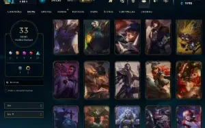 Conta Lol Lv 179 33 Skins