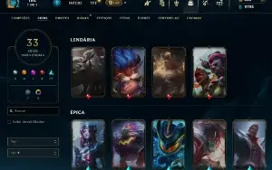 Conta Lol Lv 179 33 Skins