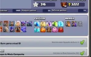 Clash of clans cv10 boa aceito trocas preferência cv9 full