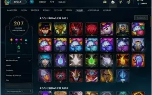 Conta Platina, Honra 4, 268 skins, incluindo ultimate.