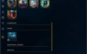 Conta League of Legends Unranked Varios champion