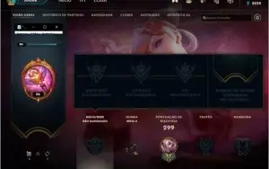 Conta League of Legends Unranked Varios champion