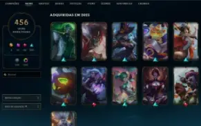 Conta do Lol, Dima 2, ex-mestre 450+ Skins