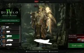 Conta diablo 4 com vessel of hatred