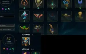 Conta: Ouro V / LvL 100/ / 77 Campeões / 21 Skins / Etc..