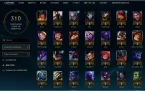 Conta: Ouro V / LvL 100/ / 77 Campeões / 21 Skins / Etc..