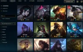 Unranked com TODOS os Champse e 194 Skins + 1800 RP